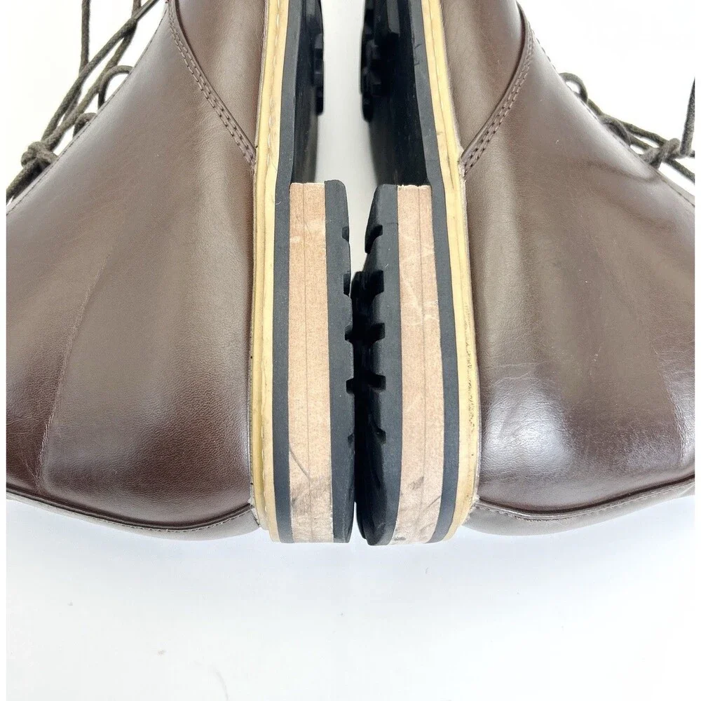 Bruno Marc Bergen 02 Chukka Ankle Boots Mens Sz 12 Brown Leather Dress Casual